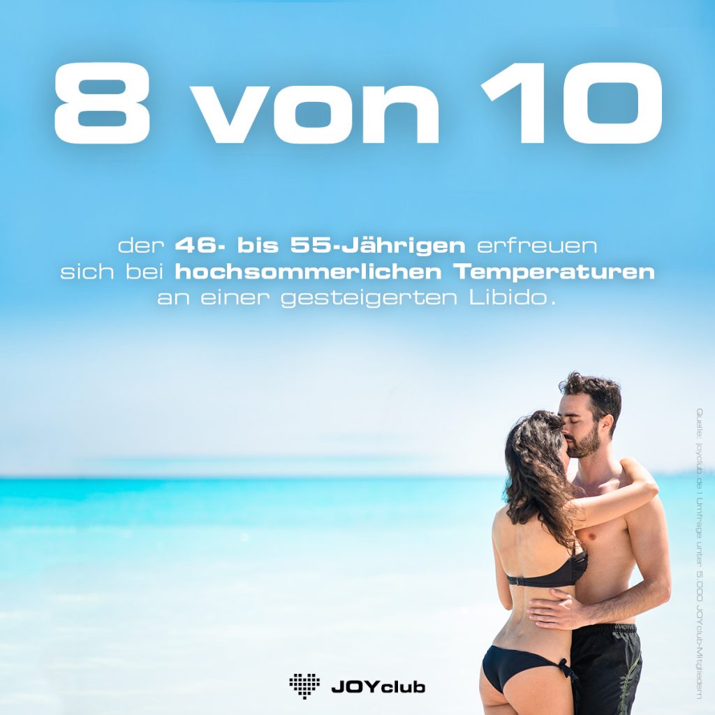 8 von 10 erfreuen sich bei hochsommerlichen temperaturen an einer gesteigerten Libido.